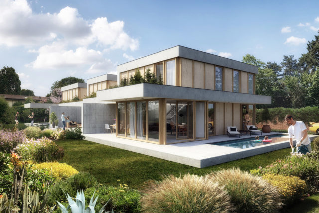 Construction de 3 villas mitoyennes à Collonge GE