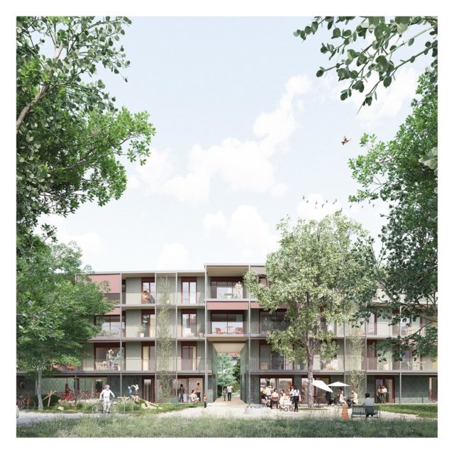 HBM housing in Versoix: Project « au passage » Open competition for 29 dwellings transformationCollaboration with @les_ateliers_eureka #competition #architecture #geneve